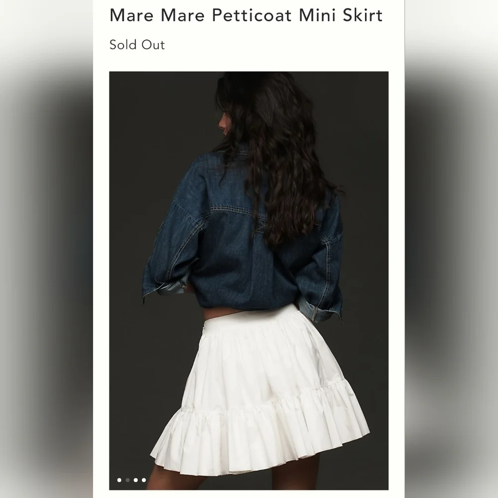 NWT Mare Mare Petticoat Mini Skirt sz Small - Picture 4 of 4